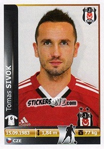 Cromo Tomas Sivok - Spor Toto Süper Lig 2012-2013 n. 34 - Panini