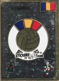 Figurina Federatia Romana de Fotbal emblem - FIFA World Cup Italia 1990 n. 152 - Panini