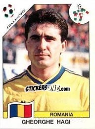 Cromo Gheorghe Hagi - FIFA World Cup Italia 1990 n. 167 - Panini