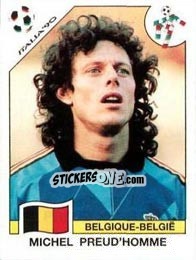 Figurina Michel Preud'Homme - FIFA World Cup Italia 1990 n. 326 - Panini