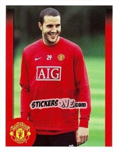Figurina John O'Shea in training - Manchester United 2009-2010 n. 161 - Panini