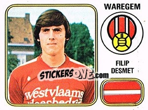 Figurina Filip Desmet - Football Belgium 1980-1981 n. 289 - Panini