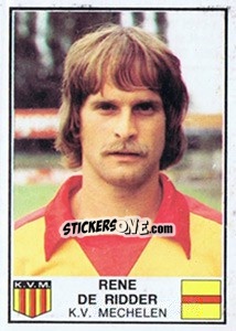 Figurina Rene de Ridder - Football Belgium 1981-1982 n. 240 - Panini
