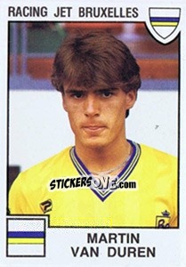 Figurina Martin van Duren - Football Belgium 1984-1985 n. 244 - Panini
