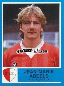 Cromo Jean-Marie Abeels - Football Belgium 1986-1987 n. 194 - Panini