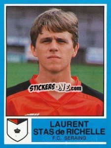 Cromo Laurent Stas de Richelle - Football Belgium 1986-1987 n. 283 - Panini