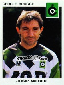 Figurina Josip Weber - Football Belgium 1992-1993 n. 90 - Panini
