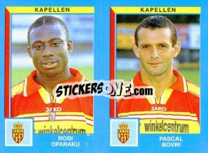 Cromo Mobi Oparaku / Pascal Bovri - Football Belgium 1999-2000 n. 439 - Panini