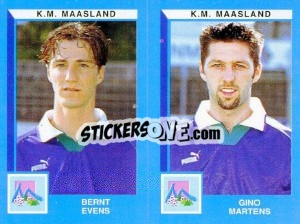 Sticker Bernt Evens / Gino Martens - Football Belgium 1999-2000 n. 456 - Panini