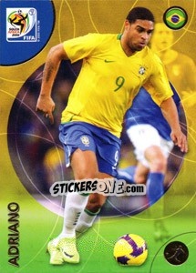 Sticker Adriano - FIFA World Cup South Africa 2010. Premium cards n. 58 - Panini