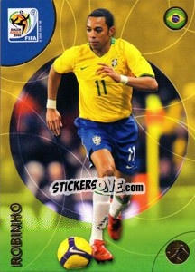 Figurina Robinho - FIFA World Cup South Africa 2010. Premium cards n. 56 - Panini