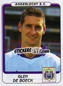 Cromo Glen de Boeck - Football Belgium 2001-2002 n. 32 - Panini