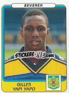 Cromo Gilles Yapi Yapo - Football Belgium 2001-2002 n. 78 - Panini