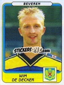 Cromo Wim de Decker - Football Belgium 2001-2002 n. 79 - Panini