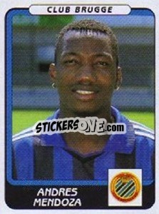 Cromo Andres Mendoza - Football Belgium 2001-2002 n. 103 - Panini
