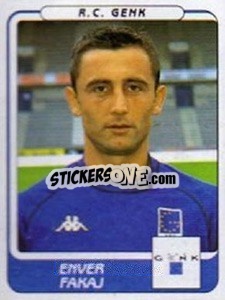 Figurina Enver Fanaj - Football Belgium 2001-2002 n. 135 - Panini