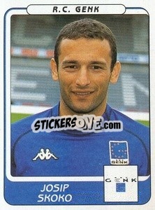 Figurina Josip Skoko - Football Belgium 2001-2002 n. 137 - Panini