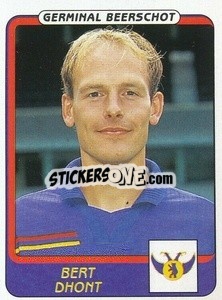 Cromo Bert Dhont - Football Belgium 2001-2002 n. 175 - Panini