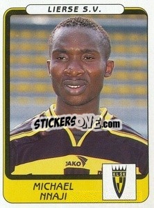 Cromo Michael Nnaji - Football Belgium 2001-2002 n. 215 - Panini