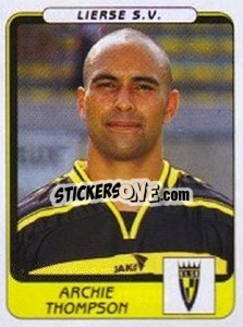 Figurina Archie Thompson - Football Belgium 2001-2002 n. 225 - Panini