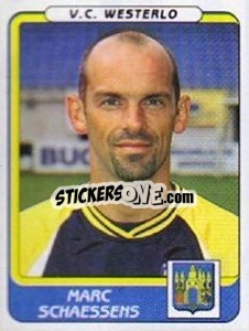 Cromo Marc Schaessens - Football Belgium 2001-2002 n. 351 - Panini