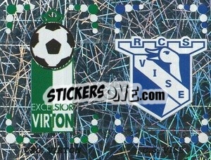 Figurina Badge Exc. Virton / Badge C.S. Vise - Football Belgium 2001-2002 n. 391 - Panini