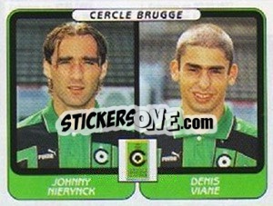 Cromo Johnny Merynck / Denis Viane - Football Belgium 2001-2002 n. 396 - Panini