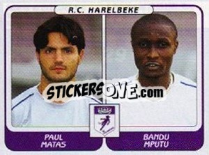 Figurina Paul Matas / Bandu Mputu - Football Belgium 2001-2002 n. 429 - Panini
