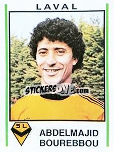 Figurina Abdelmajid Bourebbou - Football France 1980-1981 n. 79 - Panini