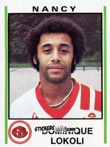 Cromo Dominique Lokoli - Football France 1980-1981 n. 174 - Panini