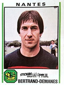 Figurina Jean-Paul Bertrand-Demanes - Football France 1980-1981 n. 190 - Panini