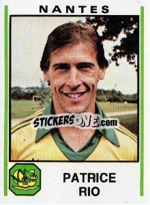 Figurina Patrice Rio - Football France 1980-1981 n. 192 - Panini
