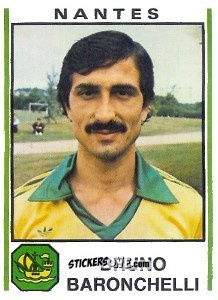 Cromo Bruno Baronchelli - Football France 1980-1981 n. 198 - Panini