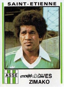 Sticker Jacques Zimako - Football France 1980-1981 n. 268 - Panini