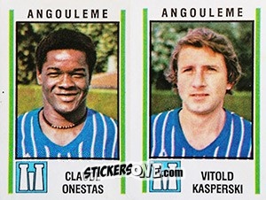 Sticker Claude Onestas / Vitold Kasperski - Football France 1980-1981 n. 345 - Panini