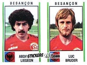 Cromo Abdellah Liegeon / Luc Bruder - Football France 1980-1981 n. 356 - Panini