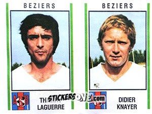 Figurina Thierry Laguerre / Didier Knayer - Football France 1980-1981 n. 362 - Panini