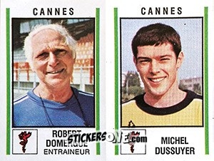 Figurina Robert Domergue / Michel Dussuyer - Football France 1980-1981 n. 368 - Panini