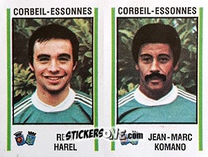 Figurina Remi Harel / Jean-Marc Komano - Football France 1980-1981 n. 377 - Panini