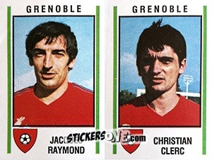 Cromo Jacques Raymond / Christian Clerc - Football France 1980-1981 n. 389 - Panini