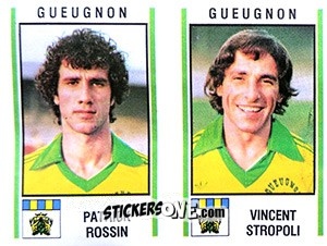 Figurina Patrick Rossin / Vincent Stropoli - Football France 1980-1981 n. 399 - Panini