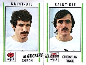 Cromo Alain Chipon / Christian Finck - Football France 1980-1981 n. 437 - Panini
