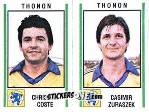 Figurina Christian Coste / Casimir Zuraszek - Football France 1980-1981 n. 451 - Panini