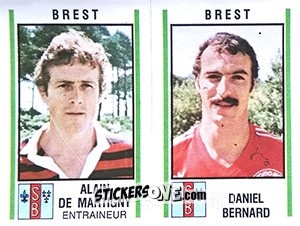 Cromo Alain De Martigny / Daniel Bernard - Football France 1980-1981 n. 472 - Panini