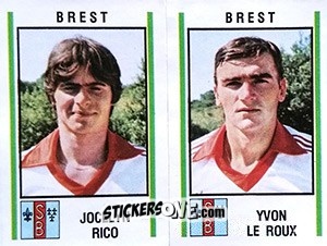 Figurina Jocelyn Rico / Yvon Le Roux - Football France 1980-1981 n. 473 - Panini