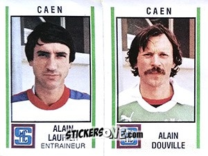 Cromo Alain Laurier / Alain Douville - Football France 1980-1981 n. 478 - Panini