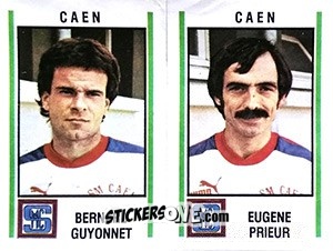 Cromo Bernard Guyonnet / Eugene Prieur - Football France 1980-1981 n. 480 - Panini
