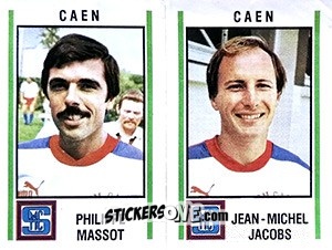 Cromo Philippe Massot / Jean-Michel Jacobs - Football France 1980-1981 n. 482 - Panini