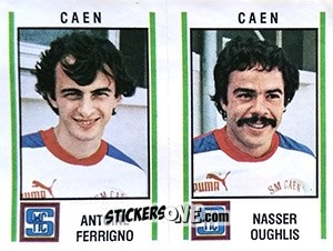 Cromo Antoine Ferrigno / Nasser Oughlis - Football France 1980-1981 n. 483 - Panini