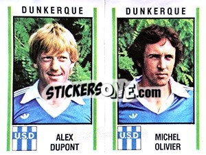 Figurina Alex Dupont / Michel Olivier - Football France 1980-1981 n. 492 - Panini